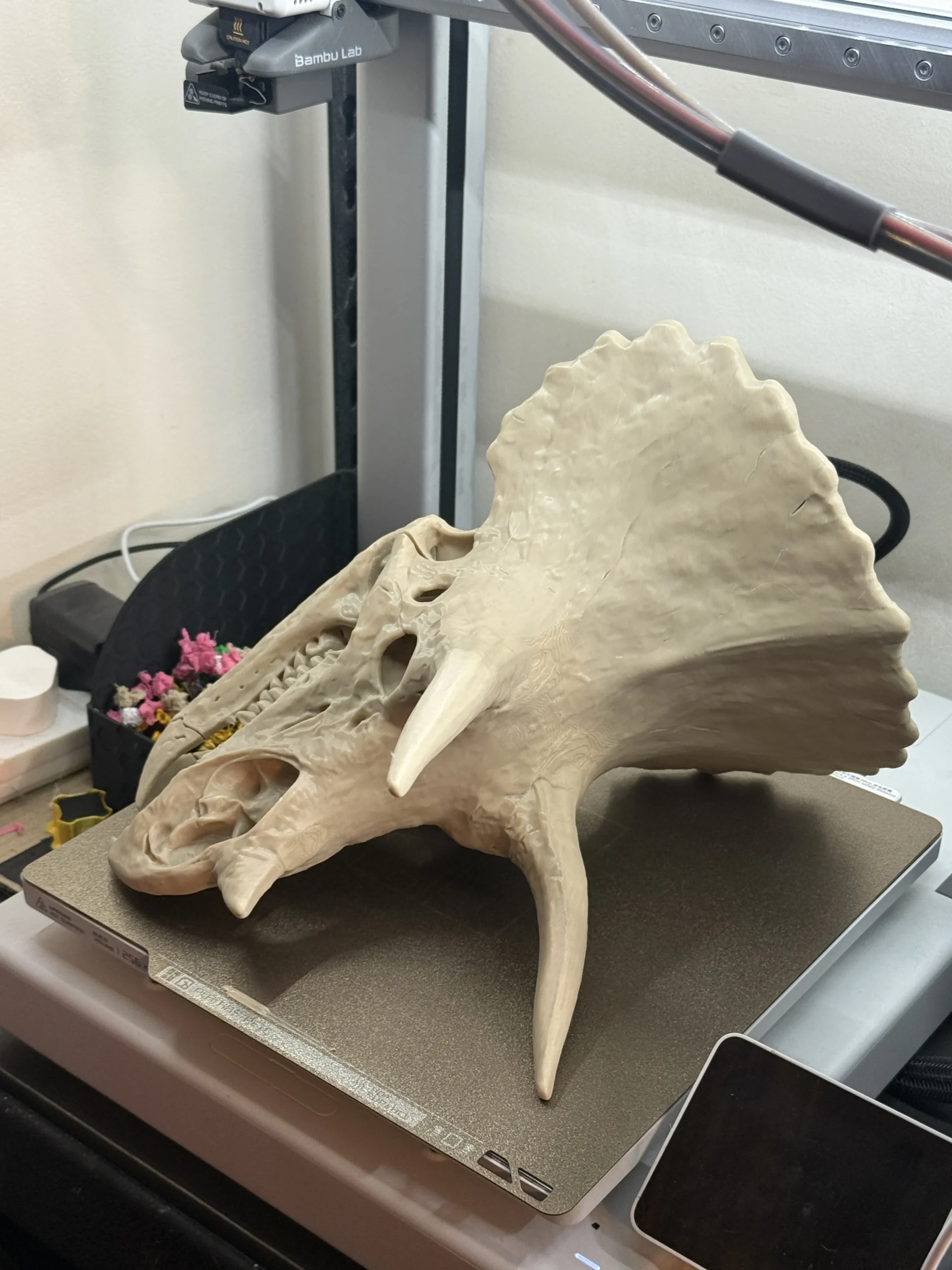 Detalle de acabado de una impresión 3D